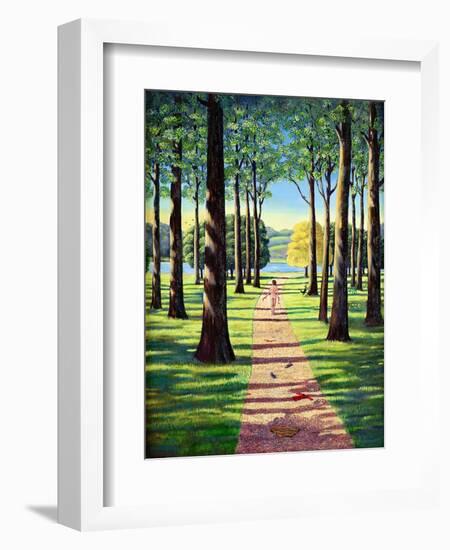 Stroll in Richmond Park, 1995-Liz Wright-Framed Giclee Print