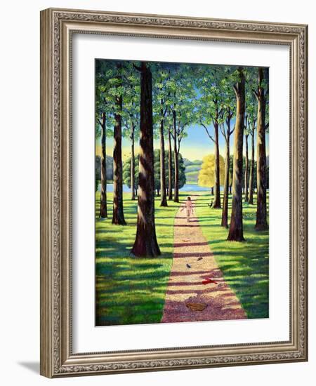 Stroll in Richmond Park, 1995-Liz Wright-Framed Giclee Print