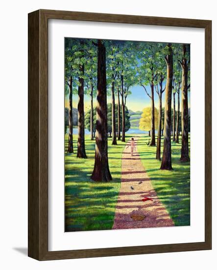 Stroll in Richmond Park, 1995-Liz Wright-Framed Giclee Print