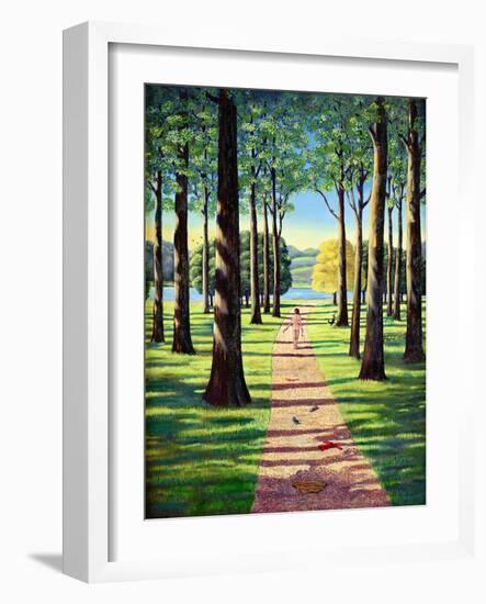 Stroll in Richmond Park, 1995-Liz Wright-Framed Giclee Print