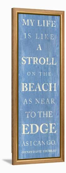 Stroll on the Beach-null-Framed Stretched Canvas