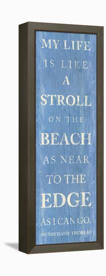 Stroll on the Beach-null-Framed Stretched Canvas