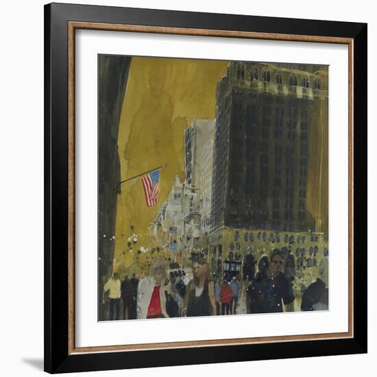 Strollers on the Side Walk, New York-Susan Brown-Framed Giclee Print