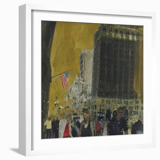 Strollers on the Side Walk, New York-Susan Brown-Framed Giclee Print