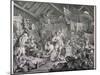 Strolling Actresses Dressing in a Barn, 1738-William Hogarth-Mounted Giclee Print