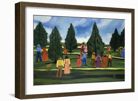 Strolling in the Park-Anna Belle Lee Washington-Framed Giclee Print