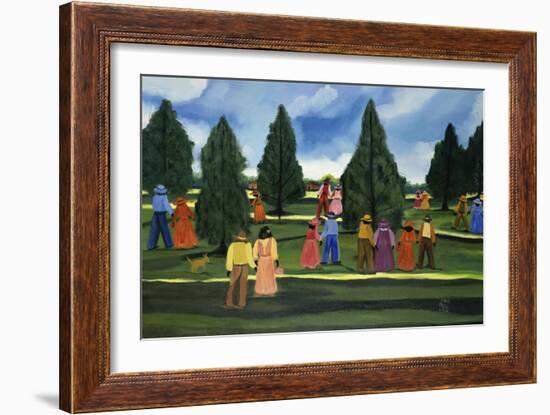 Strolling in the Park-Anna Belle Lee Washington-Framed Giclee Print