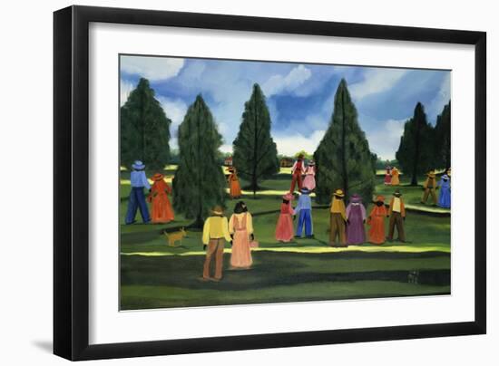 Strolling in the Park-Anna Belle Lee Washington-Framed Giclee Print