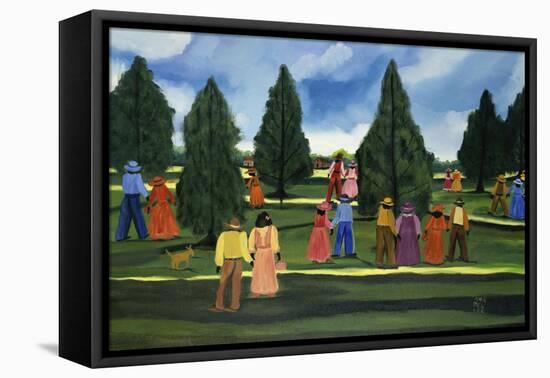 Strolling in the Park-Anna Belle Lee Washington-Framed Premier Image Canvas