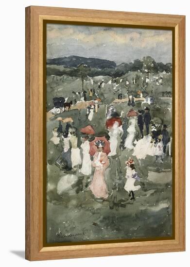 Strolling in the Park-Maurice Brazil Prendergast-Framed Premier Image Canvas