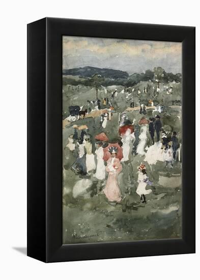 Strolling in the Park-Maurice Brazil Prendergast-Framed Premier Image Canvas