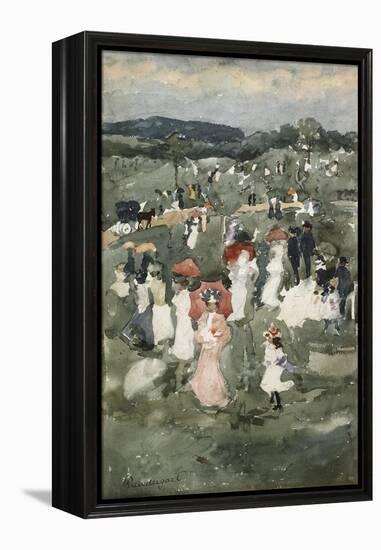 Strolling in the Park-Maurice Brazil Prendergast-Framed Premier Image Canvas