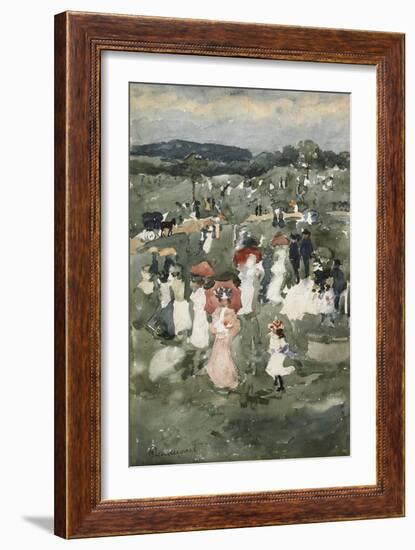 Strolling in the Park-Maurice Brazil Prendergast-Framed Giclee Print