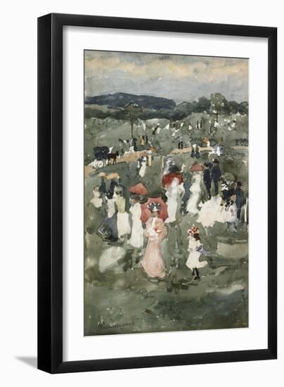 Strolling in the Park-Maurice Brazil Prendergast-Framed Giclee Print