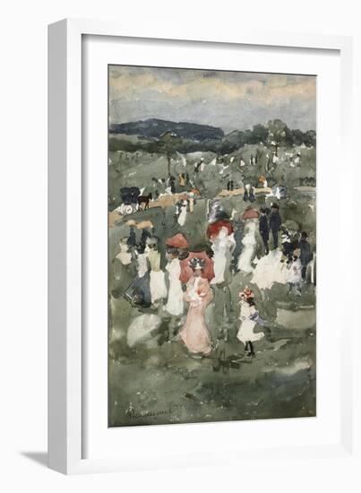 Strolling in the Park-Maurice Brazil Prendergast-Framed Giclee Print