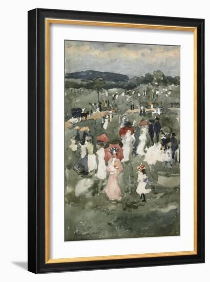 Strolling in the Park-Maurice Brazil Prendergast-Framed Giclee Print