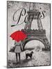 Strolling Paris II-Todd Williams-Mounted Art Print