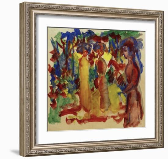 Strolling Women 1913-Auguste Macke-Framed Giclee Print