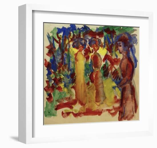 Strolling Women 1913-Auguste Macke-Framed Giclee Print