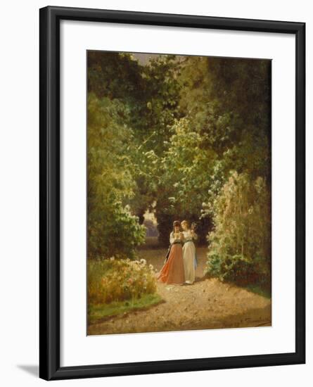 Strolling Women in the Park, 1873-Jozef Szermontowski-Framed Giclee Print