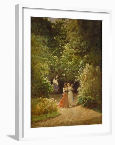 Strolling Women in the Park, 1873-Jozef Szermontowski-Framed Giclee Print