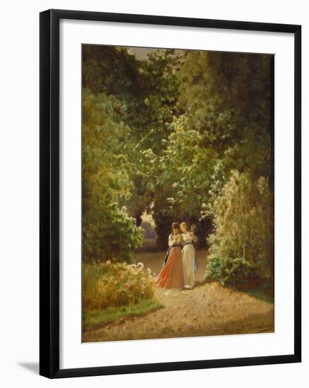 Strolling Women in the Park, 1873-Jozef Szermontowski-Framed Giclee Print