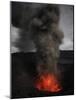 Strombolian Eruption of Mount Bromo Volcano, Tengger Caldera, Java, Indonesia-Stocktrek Images-Mounted Photographic Print