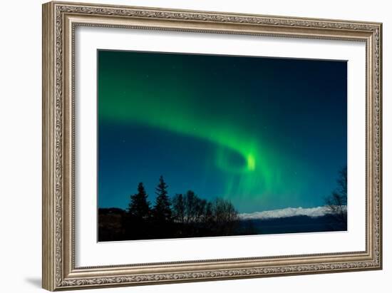 Strong Curled Green Aurora-Latitude 59 LLP-Framed Photographic Print