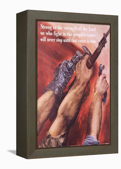 Strong in the Strength of the Lord Poster-David Stone Martin-Framed Premier Image Canvas