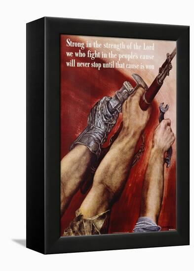 Strong in the Strength of the Lord Poster-David Stone Martin-Framed Premier Image Canvas