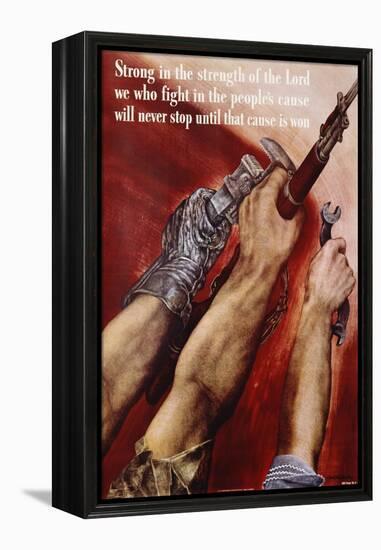 Strong in the Strength of the Lord Poster-David Stone Martin-Framed Premier Image Canvas