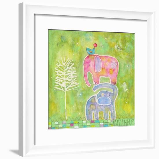 Strong One Elephants-Wyanne-Framed Giclee Print