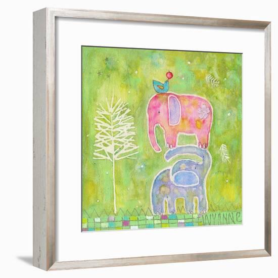 Strong One Elephants-Wyanne-Framed Giclee Print