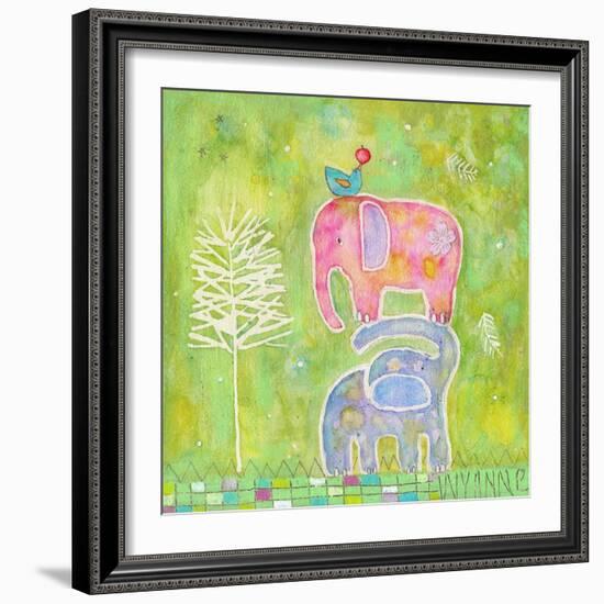 Strong One Elephants-Wyanne-Framed Giclee Print