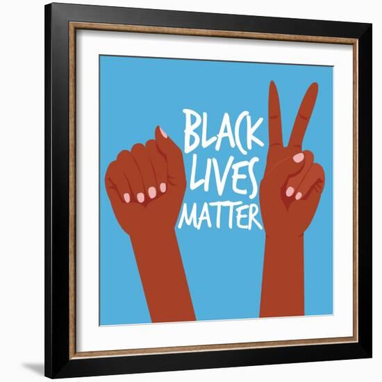 Strong Peace BLM 3-Victoria Brown-Framed Art Print