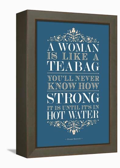 Strong Woman Eleanor Roosevelt Quote-null-Framed Stretched Canvas