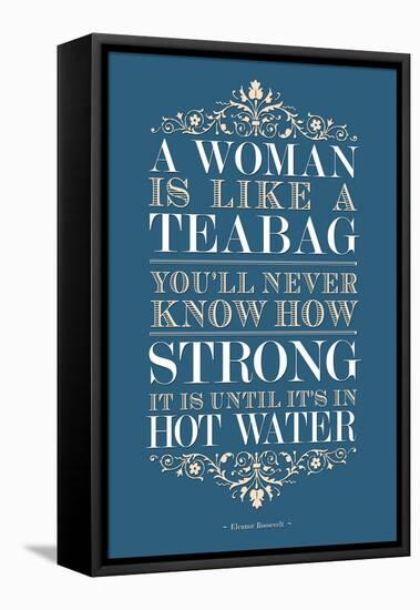 Strong Woman Eleanor Roosevelt Quote-null-Framed Stretched Canvas