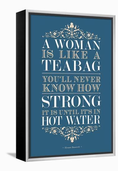 Strong Woman Eleanor Roosevelt Quote-null-Framed Stretched Canvas