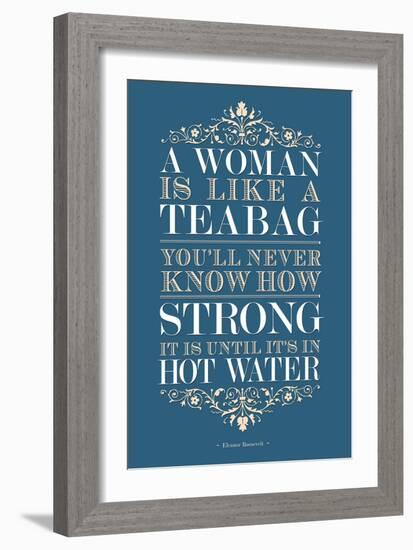 Strong Woman Eleanor Roosevelt Quote-null-Framed Art Print