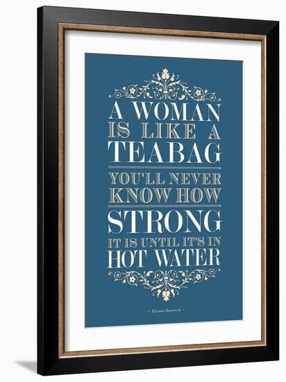 Strong Woman Eleanor Roosevelt Quote-null-Framed Art Print