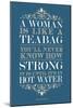 Strong Woman Eleanor Roosevelt Quote-null-Mounted Art Print