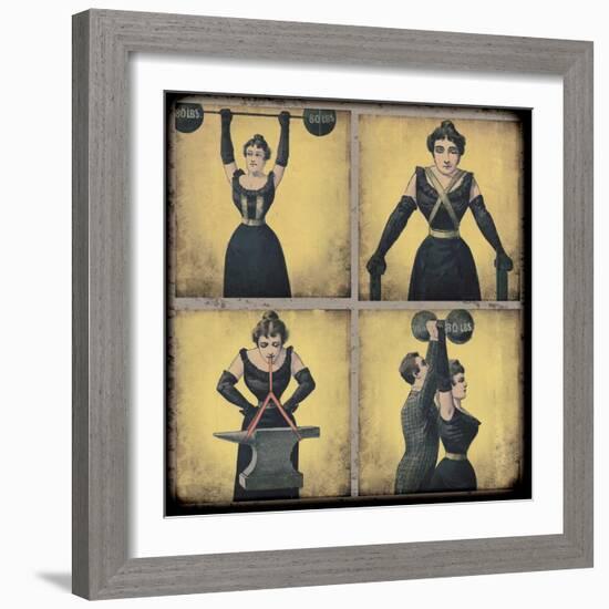 Strong Woman-Vintage Apple Collection-Framed Giclee Print