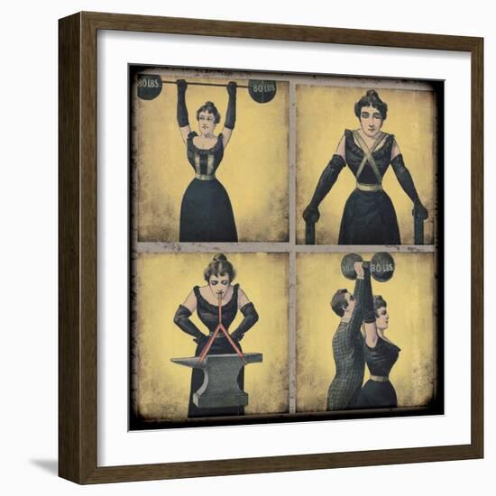 Strong Woman-Vintage Apple Collection-Framed Giclee Print