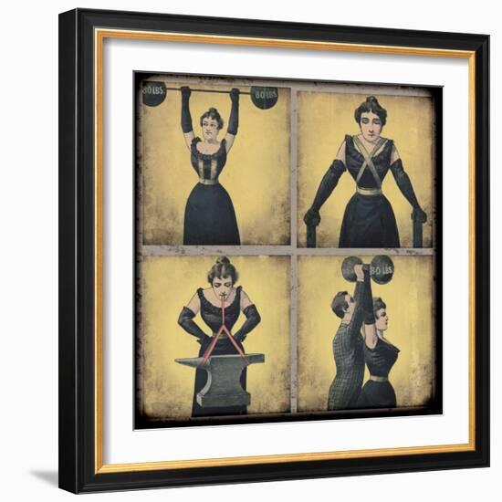 Strong Woman-Vintage Apple Collection-Framed Giclee Print