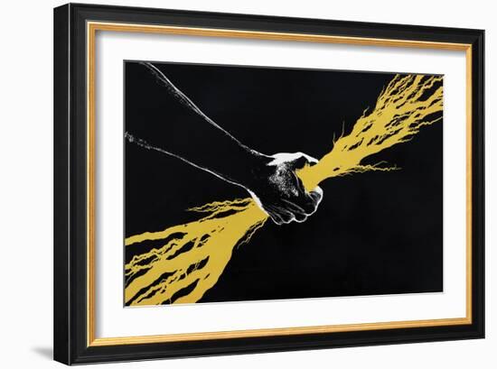 Strong-Alex Cherry-Framed Art Print