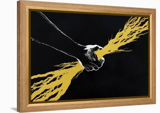 Strong-Alex Cherry-Framed Stretched Canvas