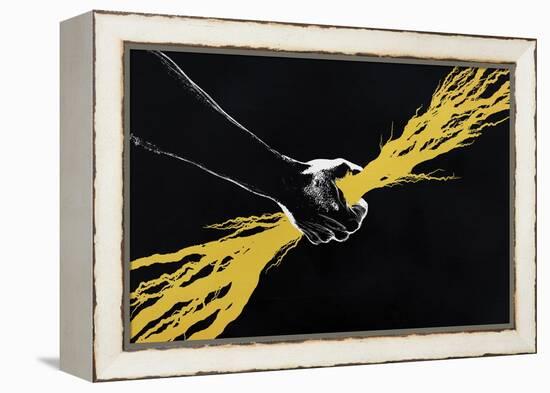 Strong-Alex Cherry-Framed Stretched Canvas