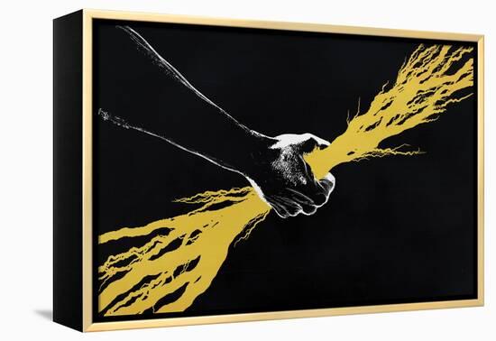 Strong-Alex Cherry-Framed Stretched Canvas