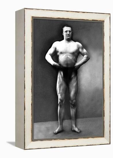 Strongman Pose-null-Framed Stretched Canvas