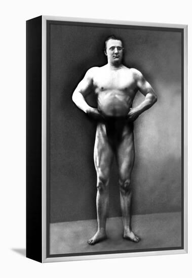 Strongman Pose-null-Framed Stretched Canvas